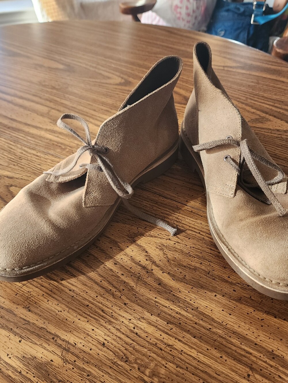 Clarks Originals Suede Desert Boots Sand Chukkas Men's Size 10 1/2